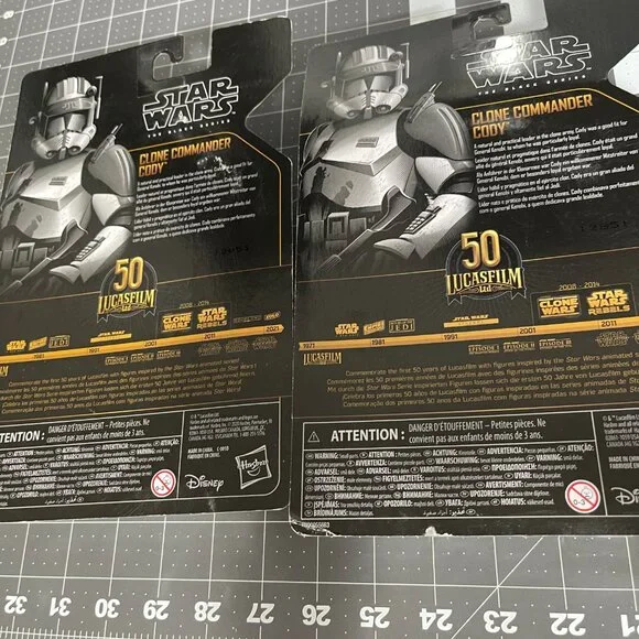 Star Wars The Black Series 50 Lucas Film Clone Commander Cody 2 Pack Lot - NISB - Picture 2 of 2